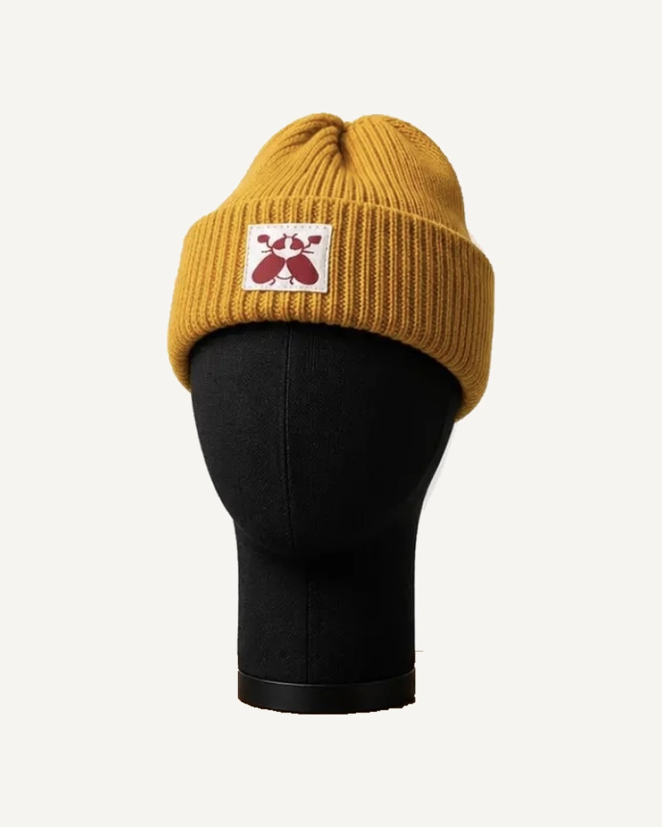 SACXESS Fisherman Beanie in Mustard.